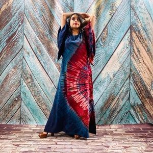 Tie Dye Pamela Festival Dress Kaftan